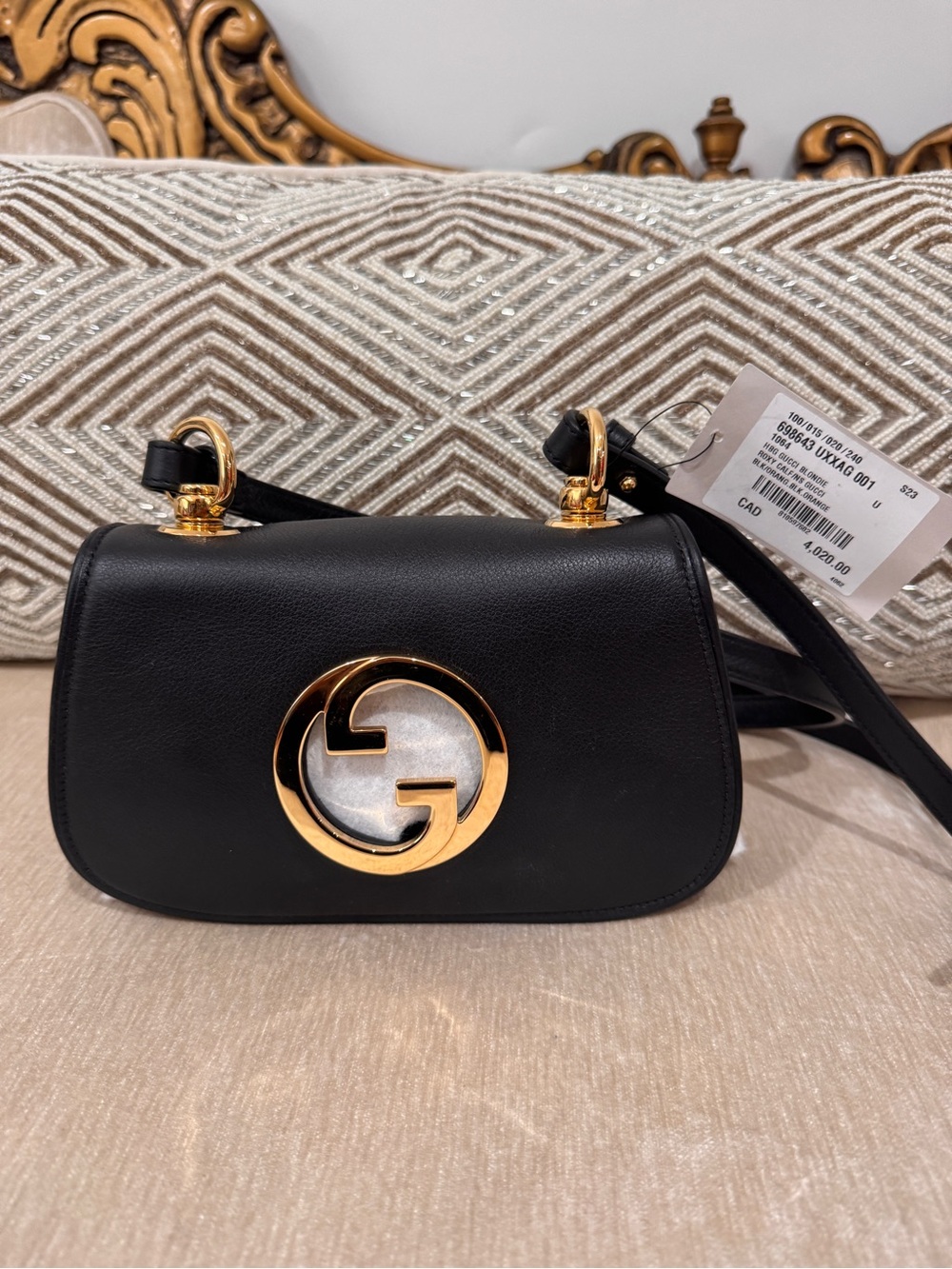 Gucci Blondie GG Mini Bag Web Stripe Strap